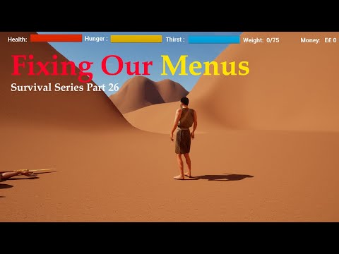 UE5 Survival Game Series Part 26: Tweaking Our Menus