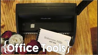 How to Use a Comb Binding Machine ║ My Favorite Office Tools │ Mom's Office #2