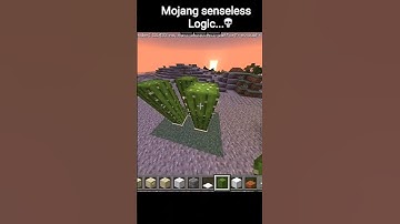 Minecraft weird logic 💀? #shorts #minecraft