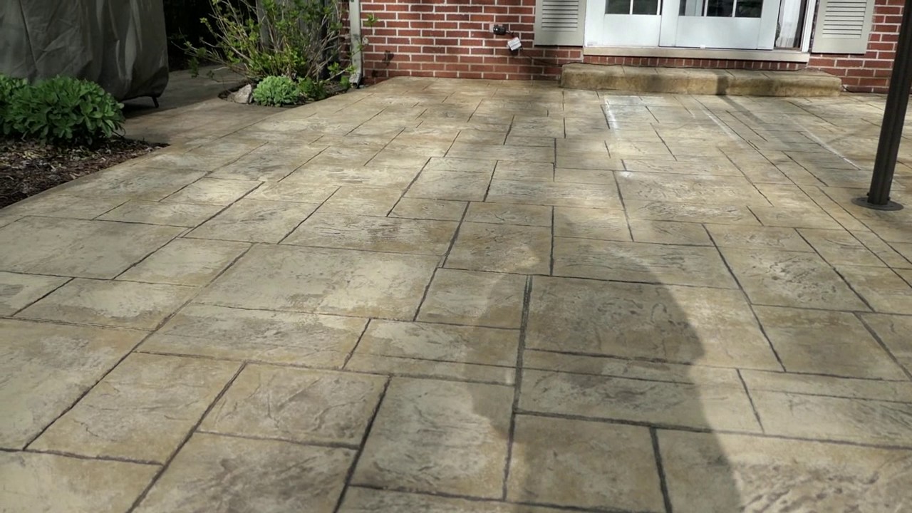 Stamp cement clean and seal YouTube
