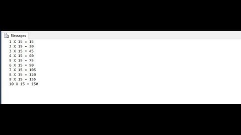 How to  print Table in SQL|| While Loop