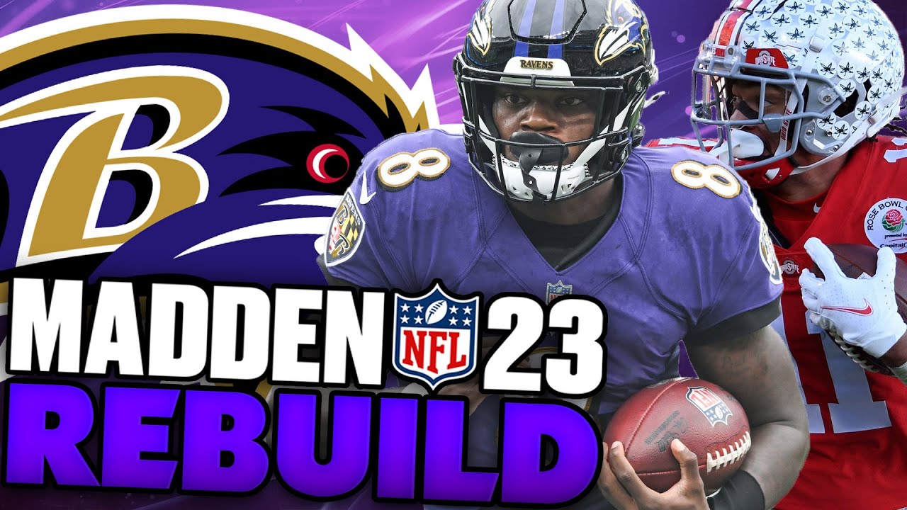 Ravens Draft Jaxon Smith-Njigba and Lamar Jackson Becomes MVP... Madden 23 Baltimore Ravens Rebuild!