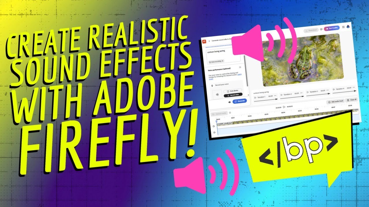 Create your own realistic sound effects with Adobe Firefly!