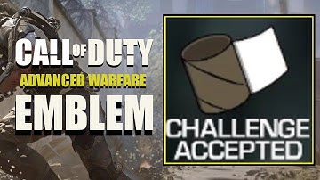 COD AW / Call of Duty Advanced Warfare : Funny Challenge Accepted Emblem Tutorial