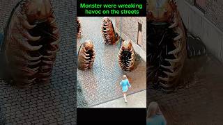 Monster were wreaking havoc on the streets #shorts #movie