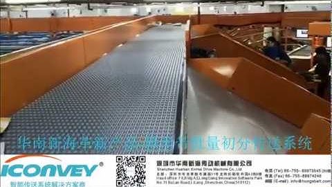 iConvey Bulk Sorting Conveyor
