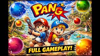 Pang Full Retro Playthrough! Addictive Arcade Fun!