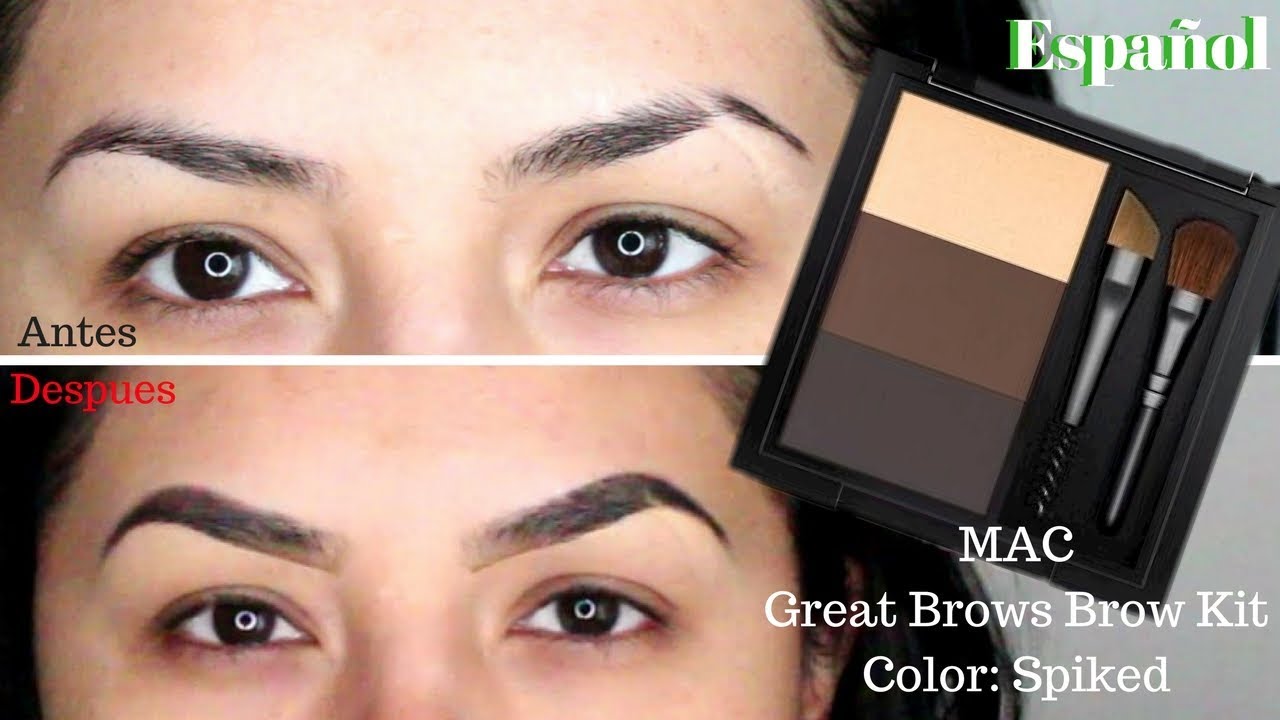 MAC GREAT BROWS BROW KIT | COLOR SPIKED | ESPAÑOL - YouTube