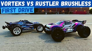 Arrma Vorteks 3S BLX Traxxas Ruster 4x4 VXL First Drive | Which One Drives Better?