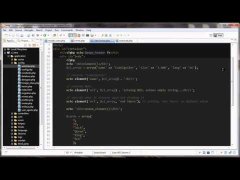 CodeIgniter Tutorial 4