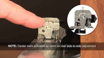 TANDEM plus BLUMOTION: Side-to-Side Adjustment