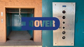BIZZARE "Abandoned" Dover Black Button Hydraulic Freight Elevator - Sacramento, CA