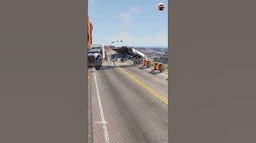 Realistic Highway Car Crashes🚗💥 #realisticcarcrashes #carcrashes #beamngdrive