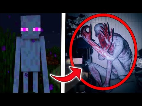Minecraft SCARY MOBS That CAUGHT On CAMERA! - YouTube