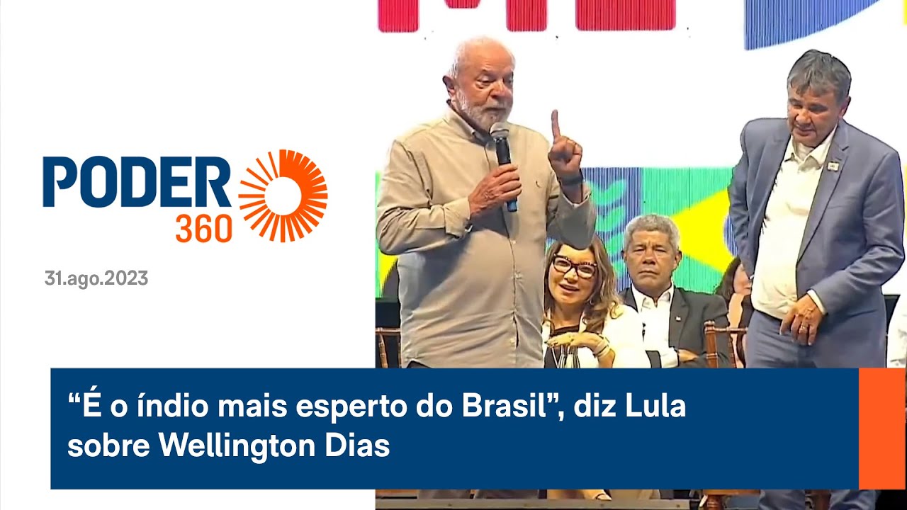 “É o índio mais esperto do Brasil”, diz Lula sobre Wellington Dias