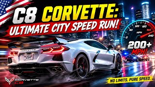 🚀 C8 CORVETTE: Ultimate City Speed Run! (200+ MPH)