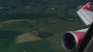 Virgin Atlantic Boeing 747 Upper Deck Takeoff Man Uk To Mco Parked Tui 737 Max