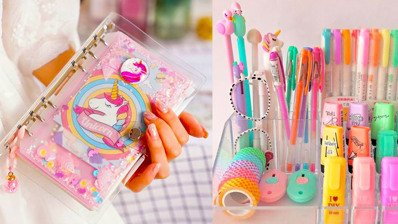 🌈 DIY cute stationery / How to make stationery supplies at home / handmade  stationery/ easy crafts 