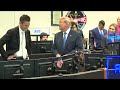 Donald Trump calls the International Space Station from NASA's Johnson Space Center in Houston