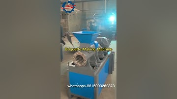 Discover the Amazing Briquette Making Machine for Your Charcoal Production Needs!#briquettes