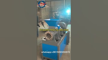 Discover the Amazing Briquette Making Machine for Your Charcoal Production Needs!#briquettes