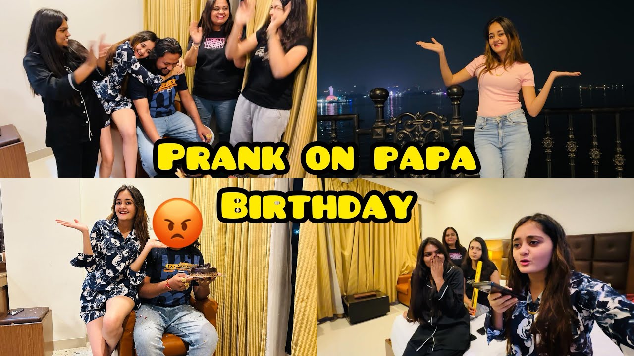 Papa pe Kiya Shocking Prank sab Girls ne mile ke on Birthday Celebration Bindass Kavya in Hyderabad