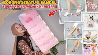 SHOPEE HAUL SEPATU DAN SANDAL GEMASSS !!! READY SIZE KECIL SAMPAI BESAR