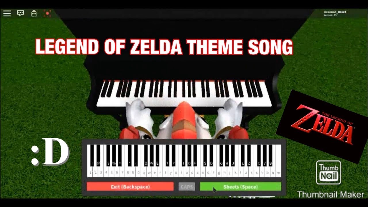 The Legend Of Zelda Theme Song Roblox Piano Youtube - zelda theme song roblox