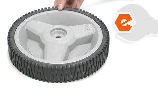 Husqvarna Lawn Mower Repair - Replacing the Wheel (Husqvarna Part # 585911001)