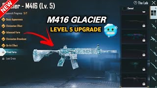 bgmi m416 glacier leve 5 upgrade on  Hit effect || m416 upgrade || bgmi m416 glacier upgrade