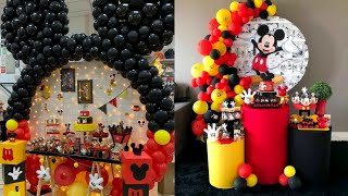 mickey mouse party | mickey mouse birthday | mickey mouse party decoration ideas,