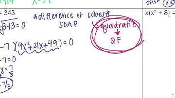 Video Notes 8-3: Solving Polynomials Part 3
