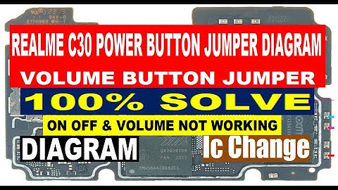 Realme C30 Power Button & Volume Button Jumper Diagram | On Off Button | Volume Button Problem