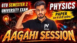 SEM 2 🔥PHYSICS 🔥 AAGAHI SESSION || PAPER YHI SE AAEGA ✅ TARGET 9+ SPI PV KE SAATH 😱 SHANU SIR 🔥