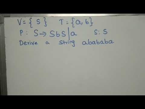 Leftmost derivation and