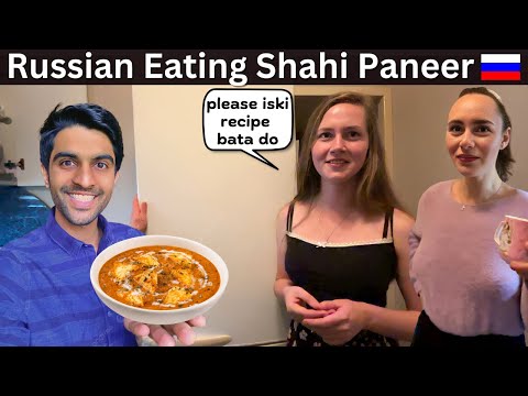 Russian Eating Shahi Paneer First Time 🇷🇺