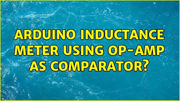 Arduino inductance meter using op-amp as comparator?