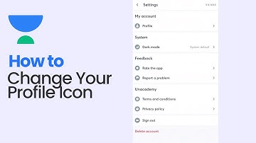 How to Change your Profile Icon on Unacademy