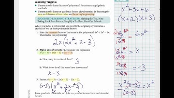 Algebra 2 Video 17-1