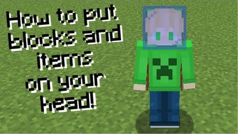 How to Put Items and Block on Your Head in Minecraft Java Edition