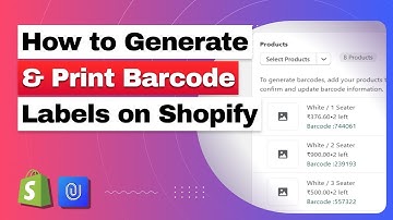 How to create and print barcode labels on Shopify
