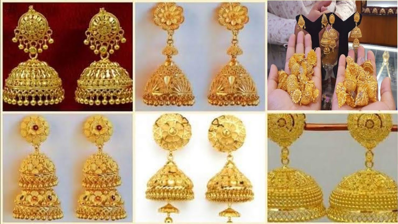 new jhumka gold design 2021