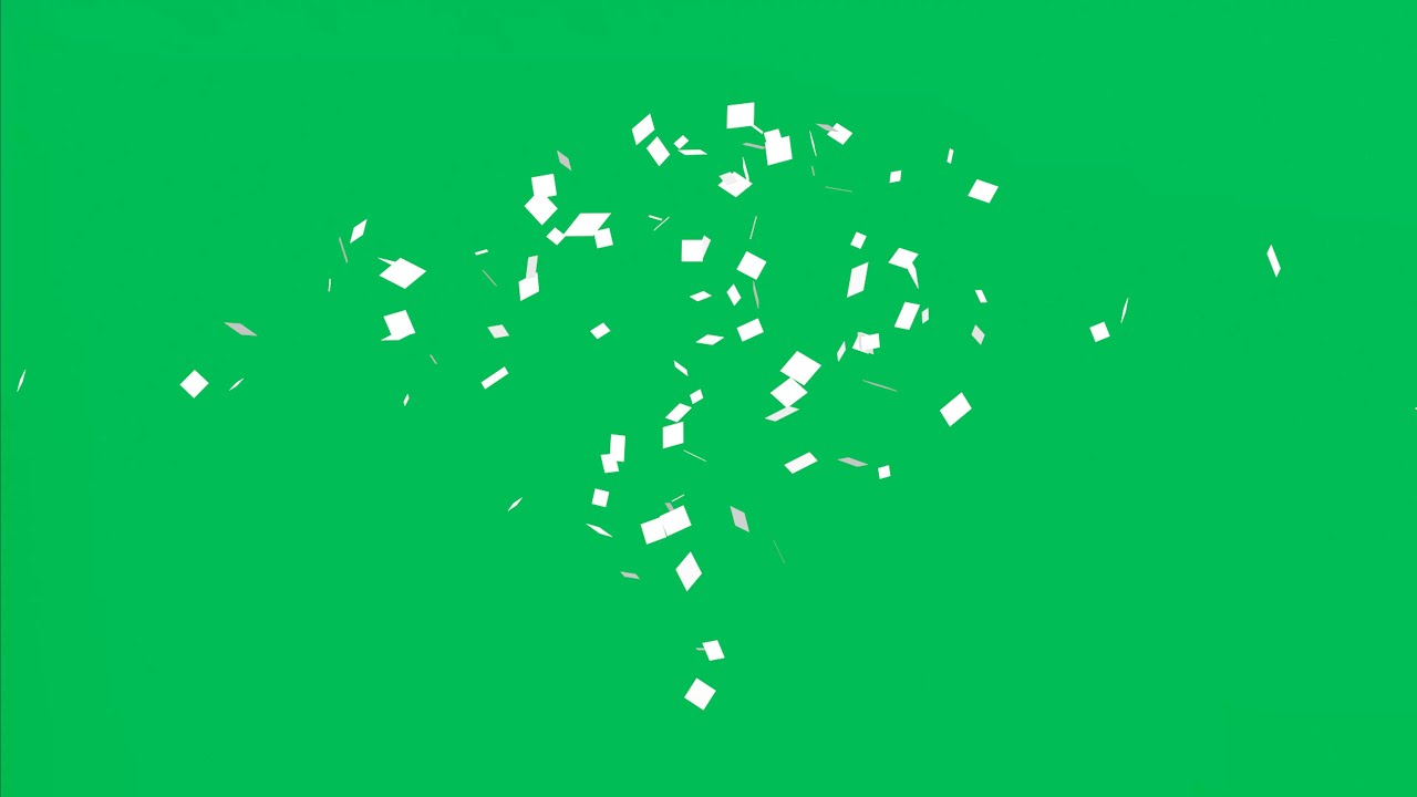 🎉 Confetti Explosion Animation Green Screen | HD 4K Free VFX Overlay for Video Editing