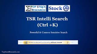 TSR Intelli Search (Ctrl + K) | Powerful & Context Sensitive Search