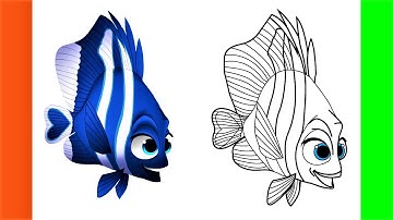 How To Draw Deb and Flo From Finding Nemo