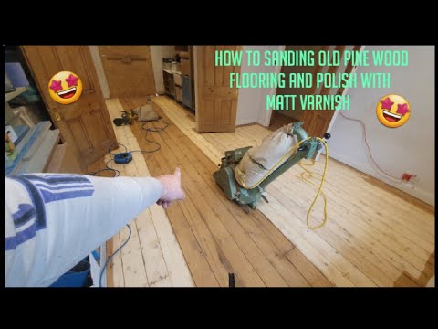 sanding old pine