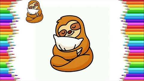 How to Draw Cute Sloth - Animal Easy Drawing Lesson