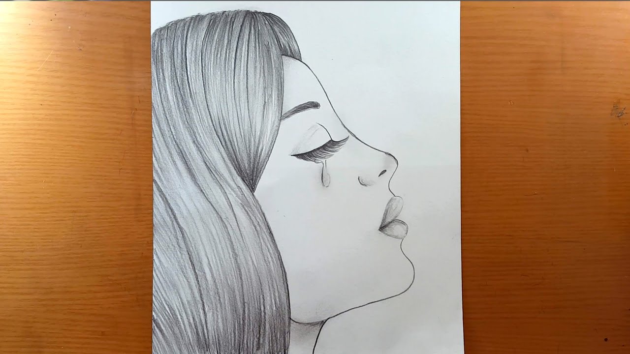 desenho fácil, Como desenhar o rosto de uma garota bonita