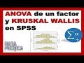 Cómo realizar ANOVA y KRUSKAL WALLIS en SPSS | Tutorial de SPSS 7