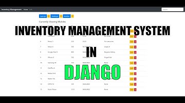 Django Inventory Management System from Scratch - Part 1